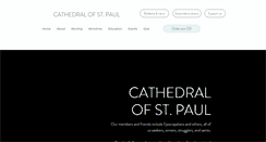 Desktop Screenshot of cathedralofstpaul.org
