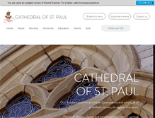 Tablet Screenshot of cathedralofstpaul.org